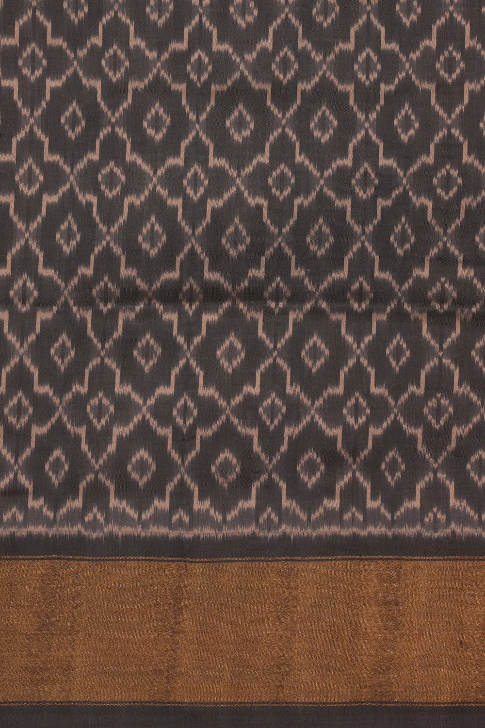 Image of Pochampally Ikat Silk Blue Saree